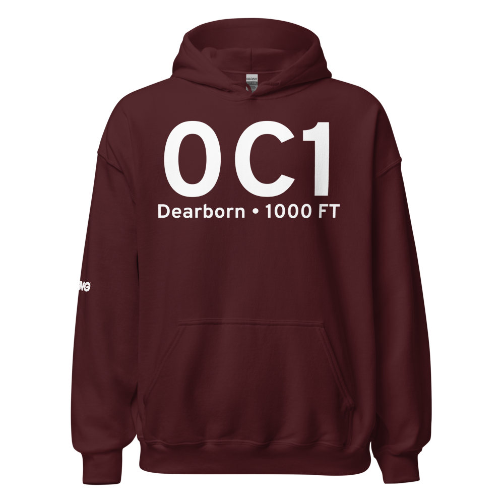 Dearborn (0C1) Airport Hoodie Sweatshirt 