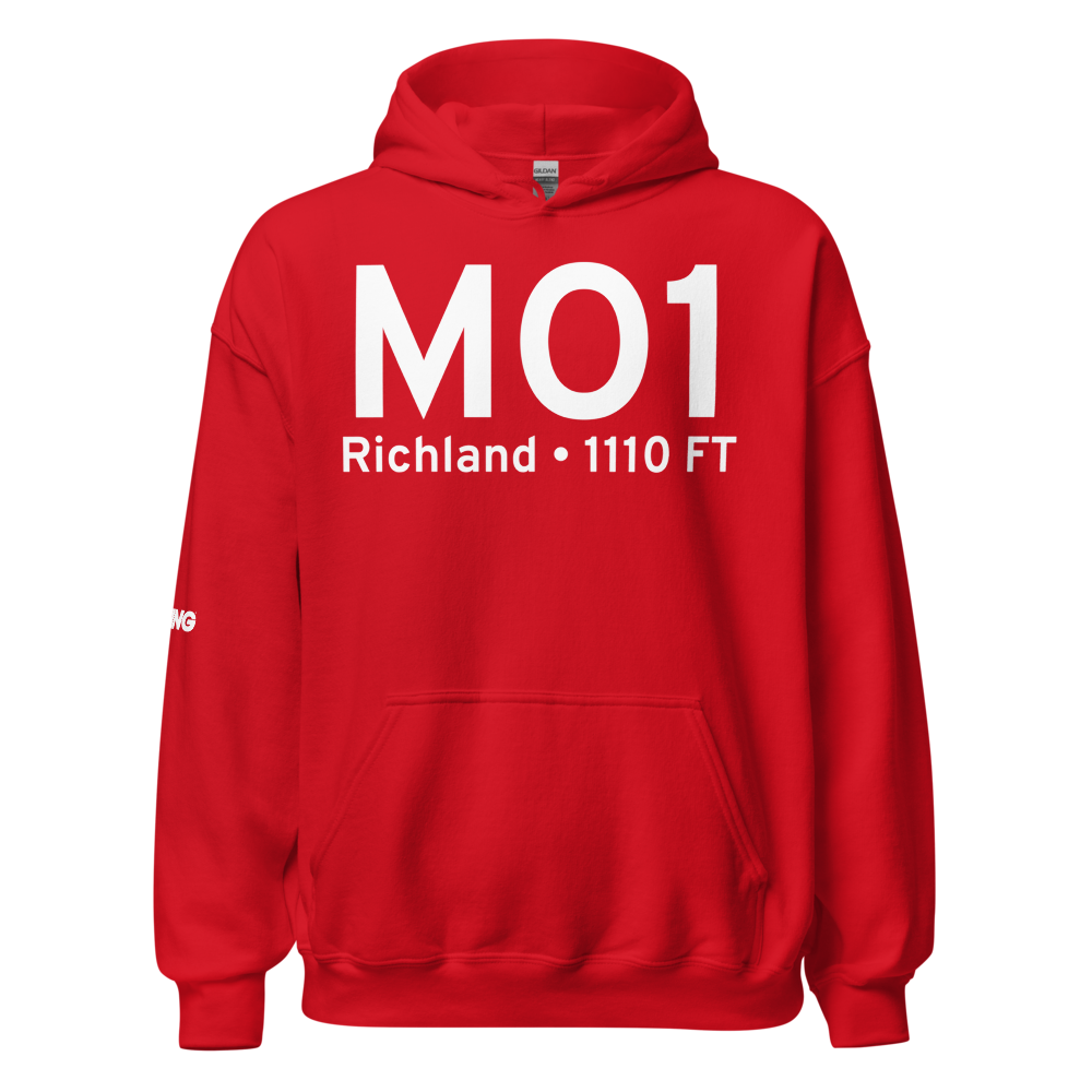 Richland (KMO1) Airport Hoodie Sweatshirt 