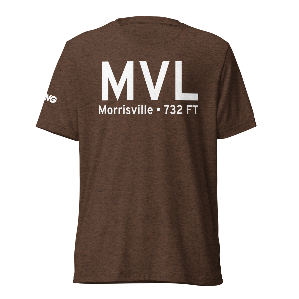 Morrisville (KMVL) Airport Tri-blend T-Shirt 