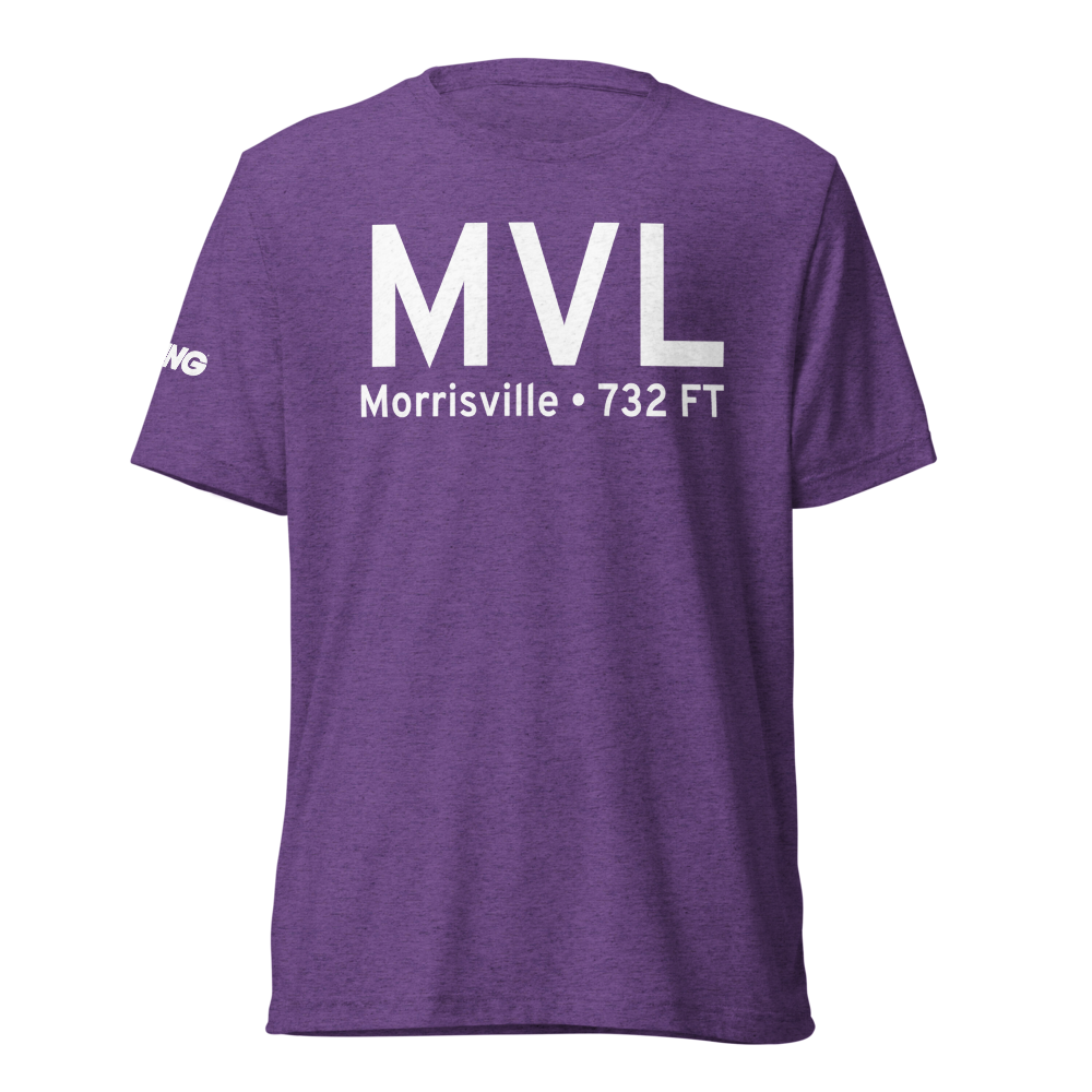 Morrisville (KMVL) Airport Tri-blend T-Shirt 
