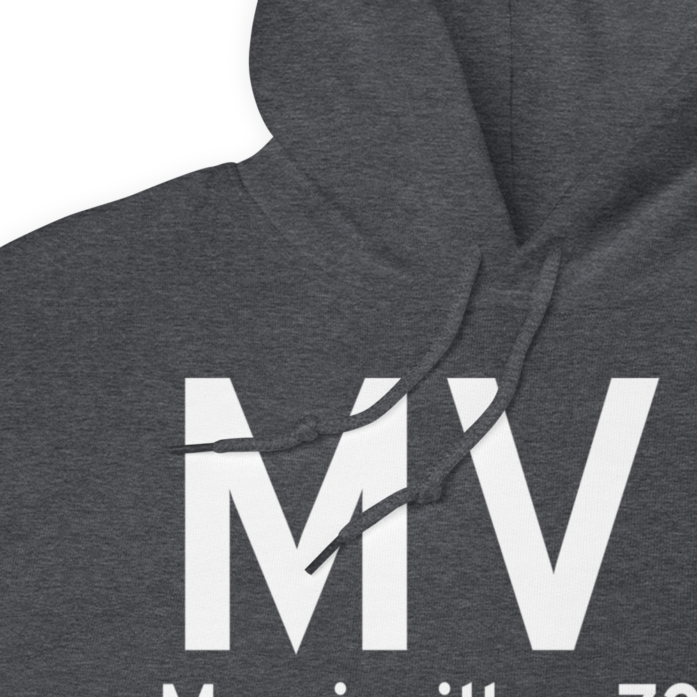 Morrisville (KMVL) Airport Hoodie Sweatshirt 
