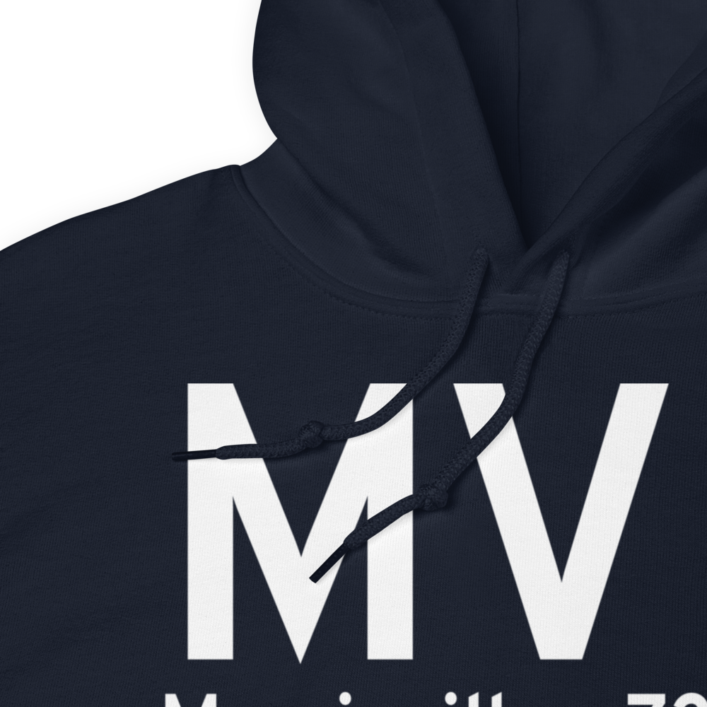 Morrisville (KMVL) Airport Hoodie Sweatshirt 