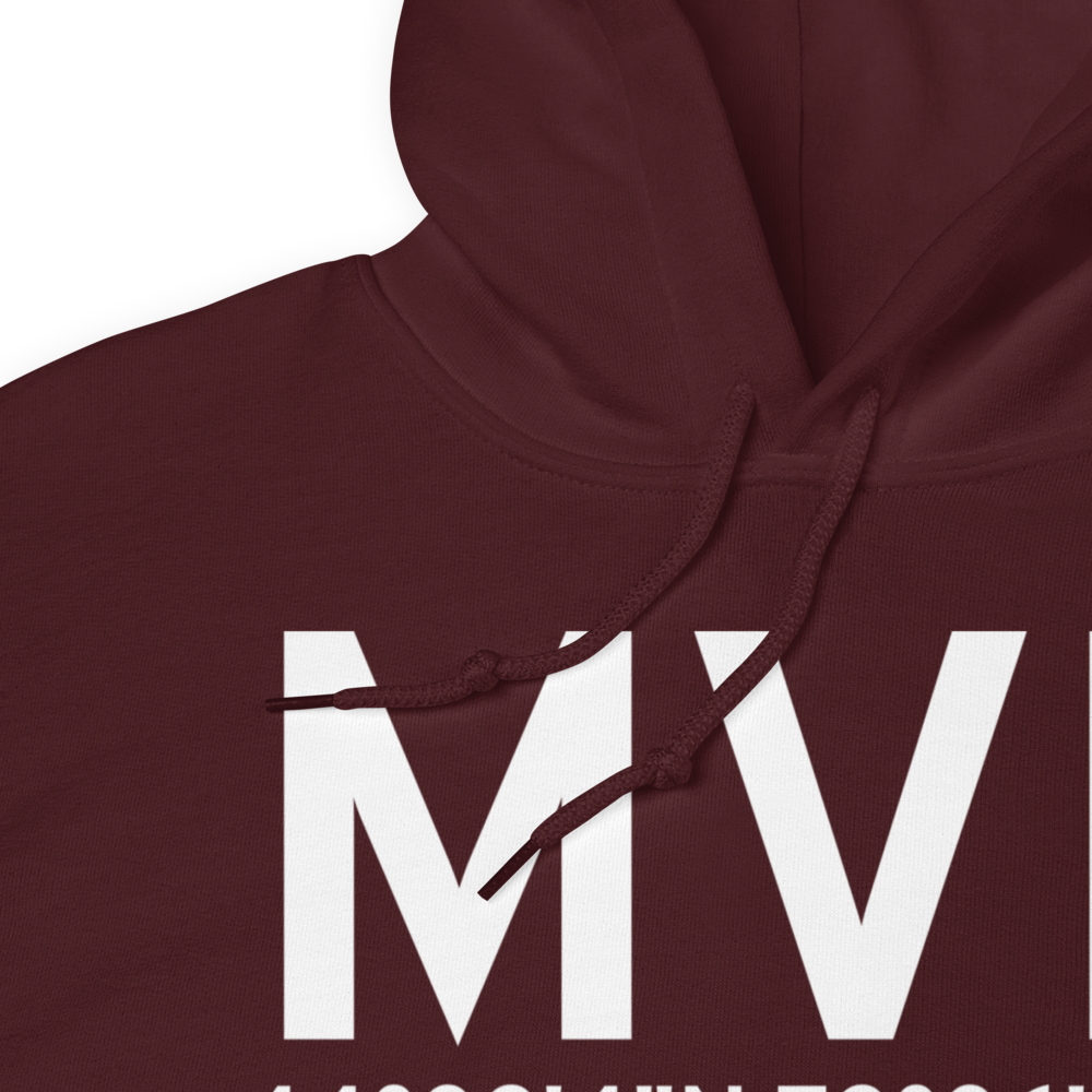 Morrisville (KMVL) Airport Hoodie Sweatshirt 