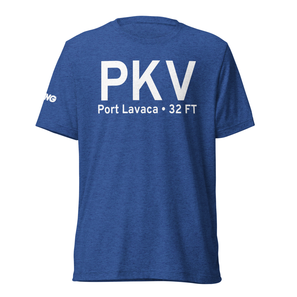 Port Lavaca (KPKV) Airport Tri-blend T-Shirt 