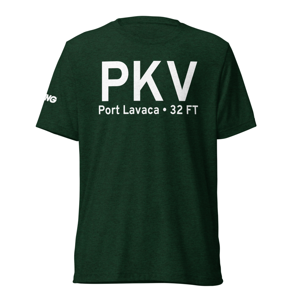 Port Lavaca (KPKV) Airport Tri-blend T-Shirt 