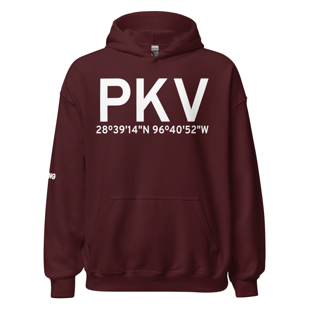 Port Lavaca (KPKV) Airport Hoodie Sweatshirt 