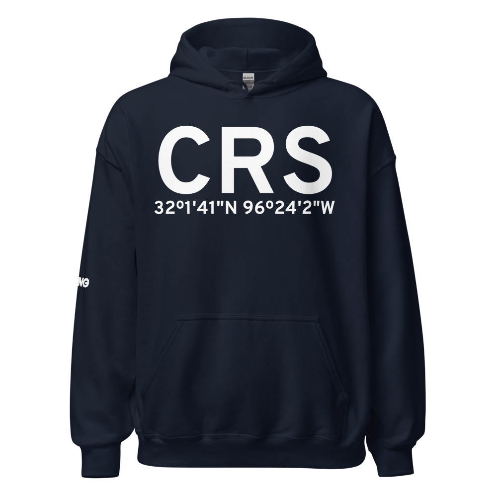 Corsicana (KCRS) Airport Hoodie Sweatshirt 