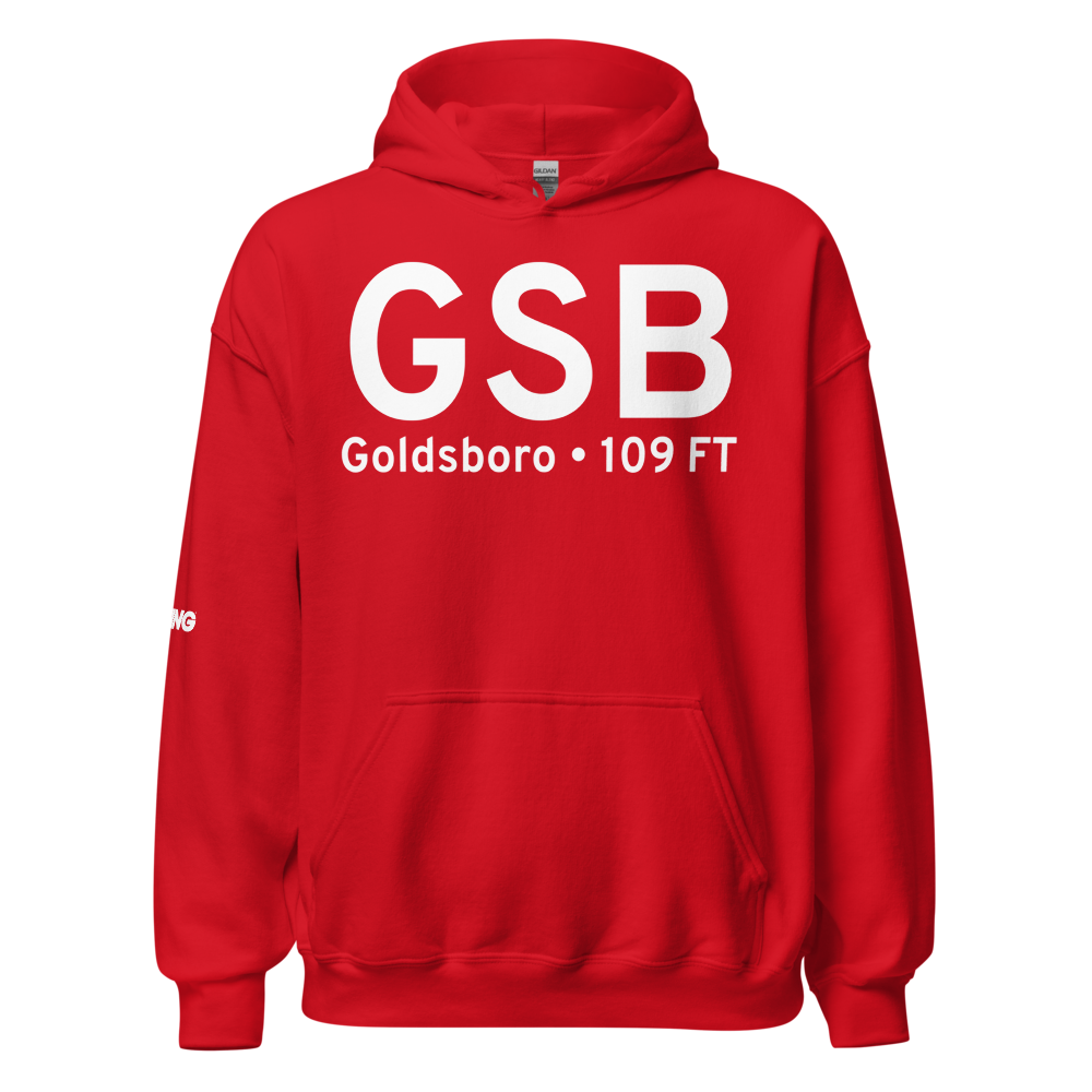 Goldsboro (KGSB) Airport Hoodie Sweatshirt 