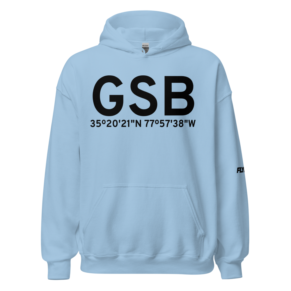 Goldsboro (KGSB) Airport Hoodie Sweatshirt 
