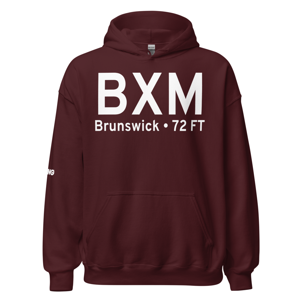 Brunswick (KNHZ) Airport Hoodie Sweatshirt 