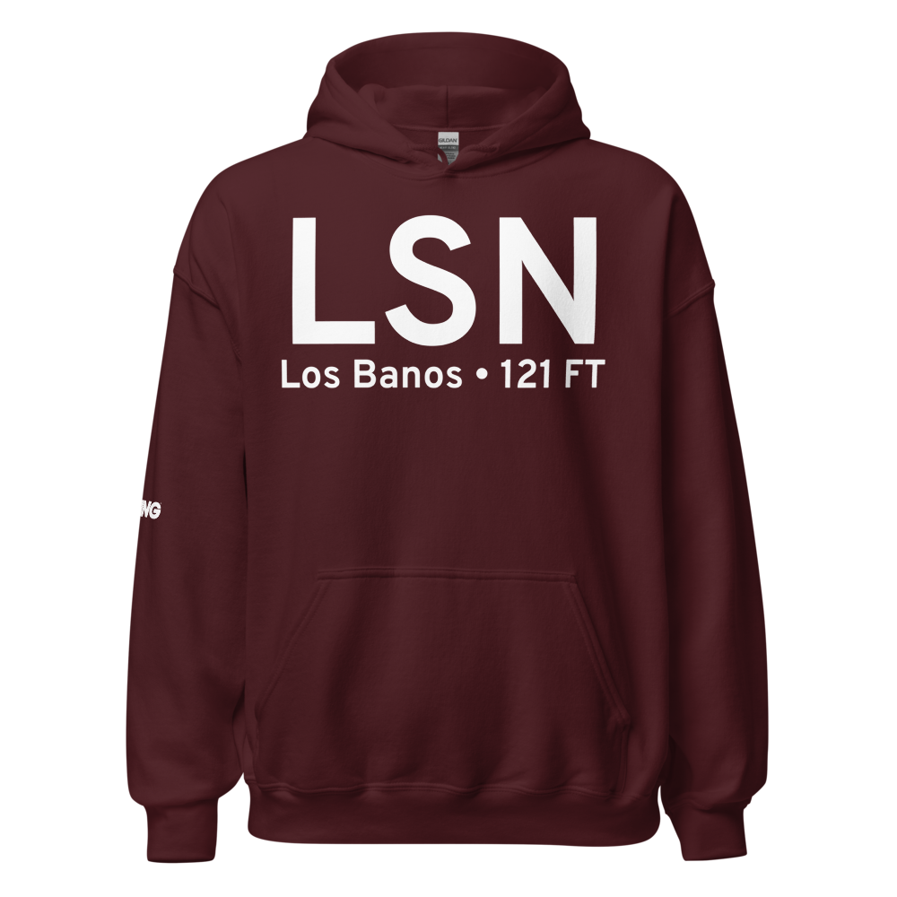Los Banos (KLSN) Airport Hoodie Sweatshirt 