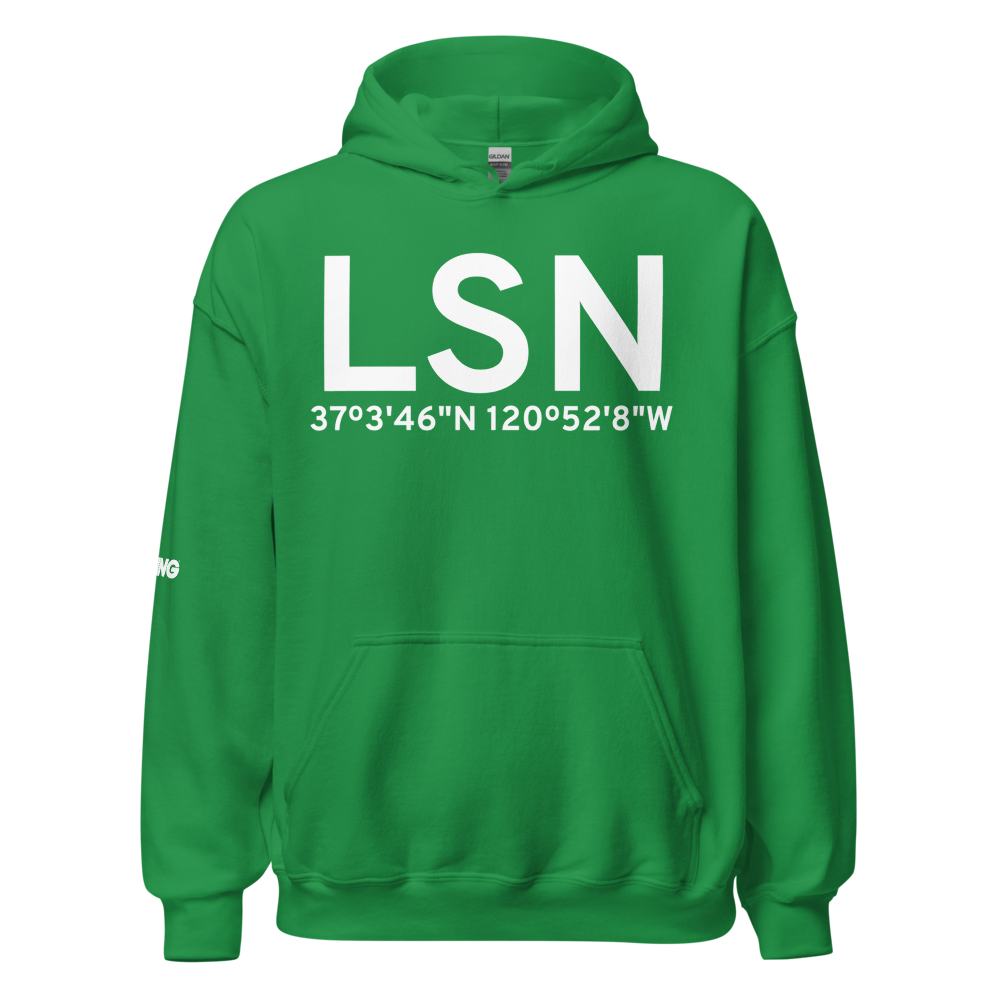 Los Banos (KLSN) Airport Hoodie Sweatshirt 