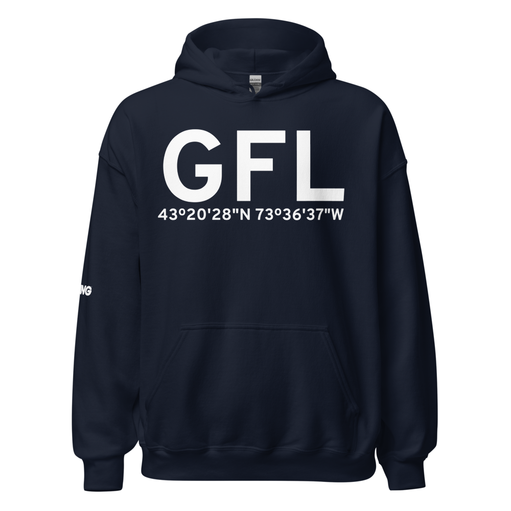 Glens Falls (KGFL) Airport Hoodie Sweatshirt 