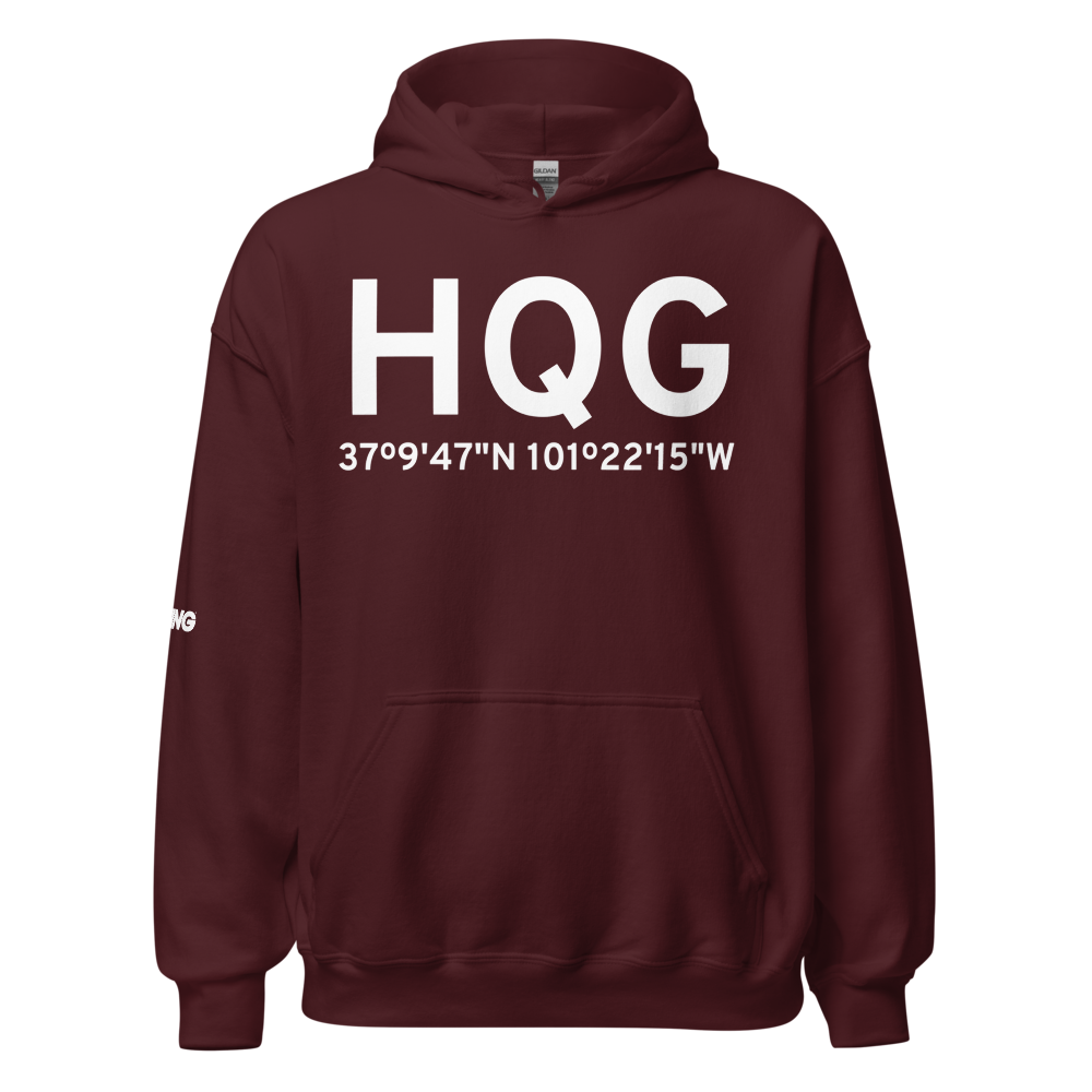 Hugoton (KHQG) Airport Hoodie Sweatshirt 