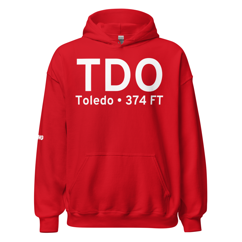 Toledo (KTDO) Airport Hoodie Sweatshirt 