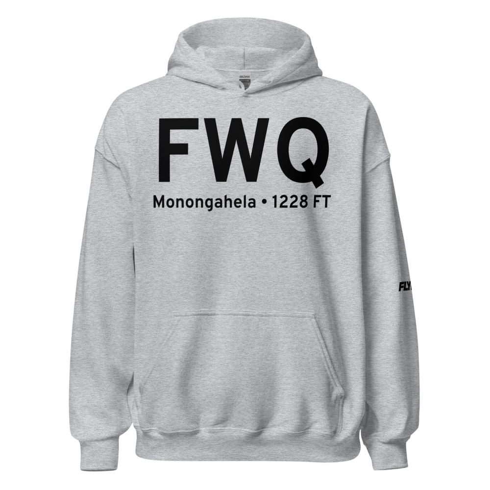 Monongahela (KFWQ) Airport Hoodie Sweatshirt 