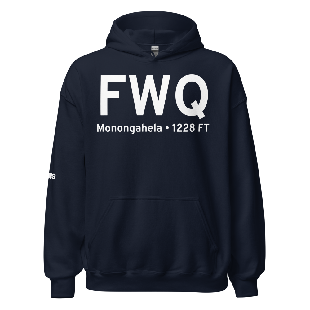 Monongahela (KFWQ) Airport Hoodie Sweatshirt 