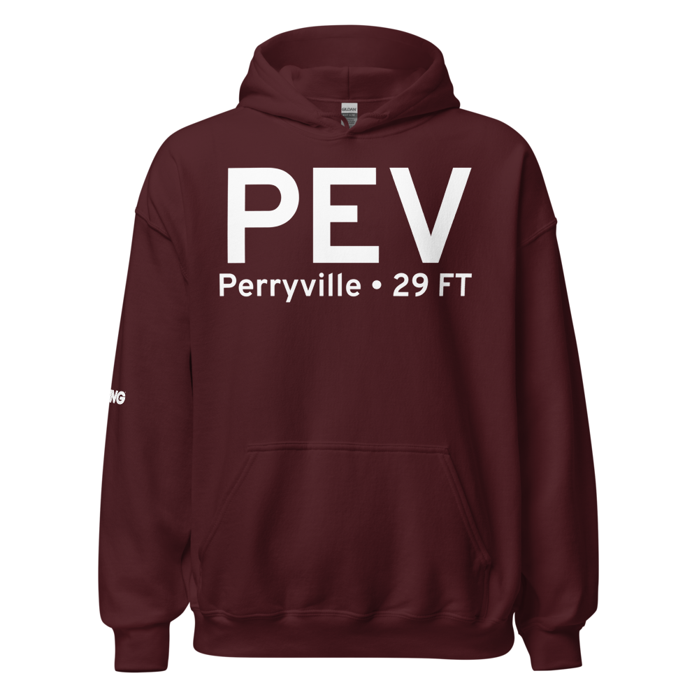 Perryville (PAPE) Airport Hoodie Sweatshirt 