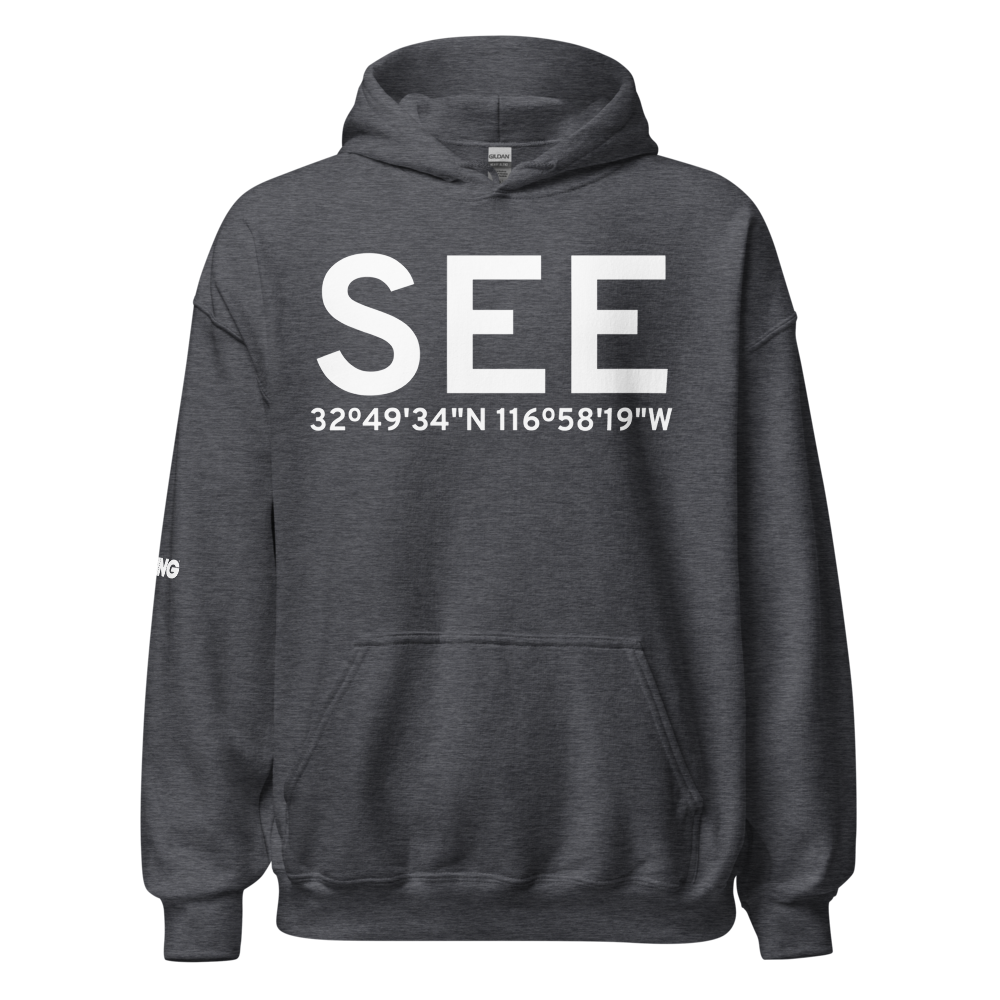 San Diego/El Cajon (KSEE) Airport Hoodie Sweatshirt 