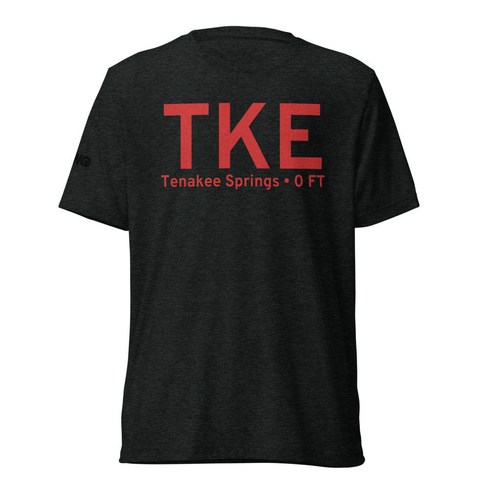Tenakee Springs (TKE) Airport Tri-blend T-Shirt 