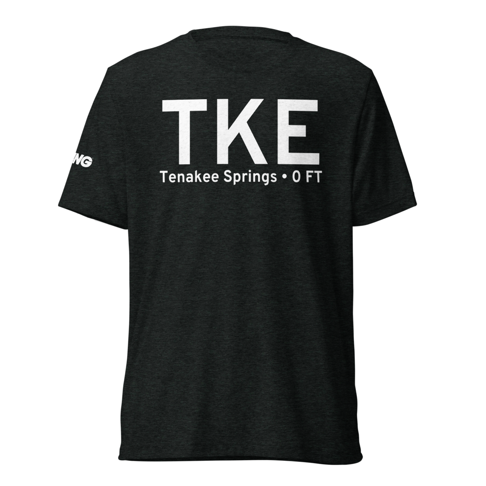 Tenakee Springs (TKE) Airport Tri-blend T-Shirt 