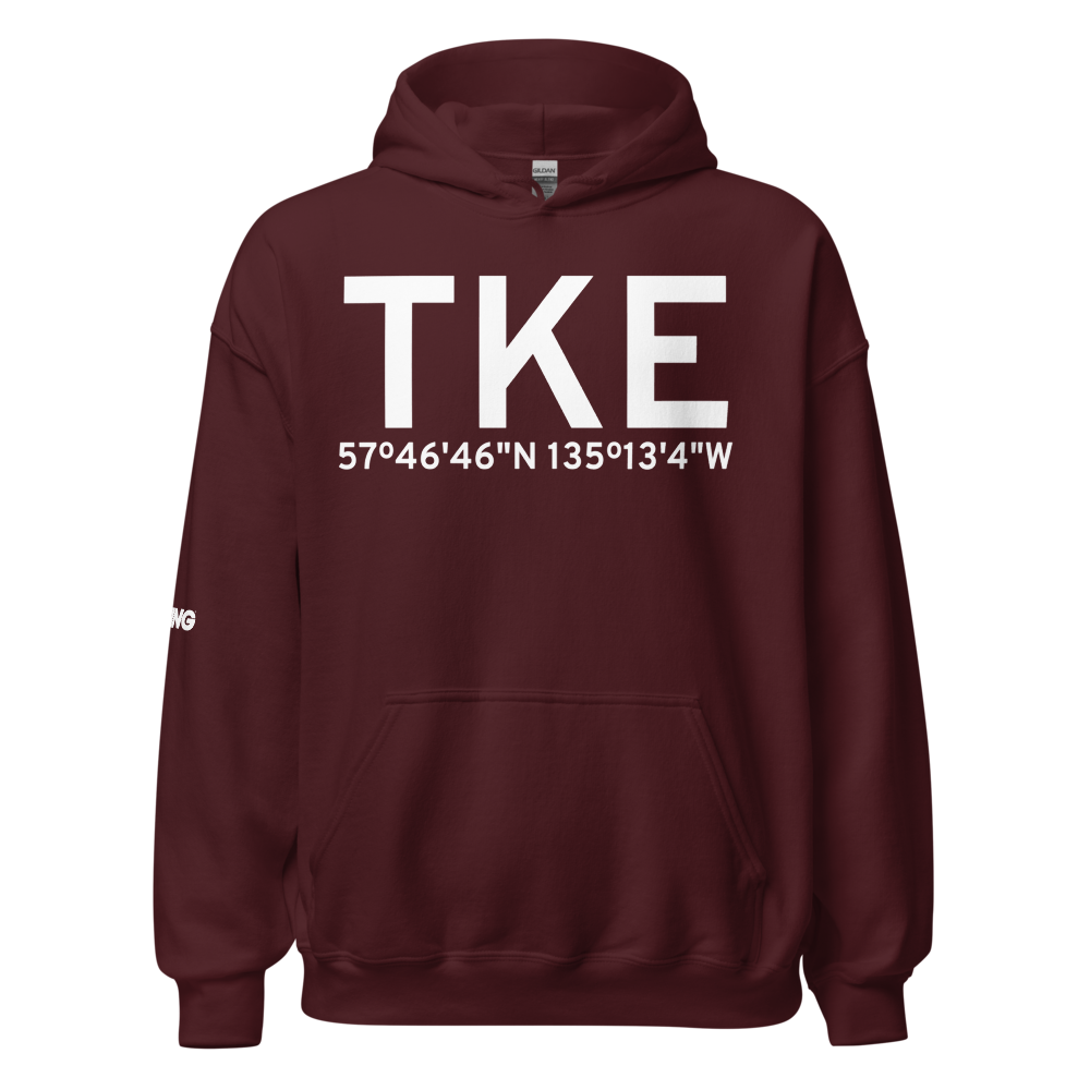 Tenakee Springs (TKE) Airport Hoodie Sweatshirt 