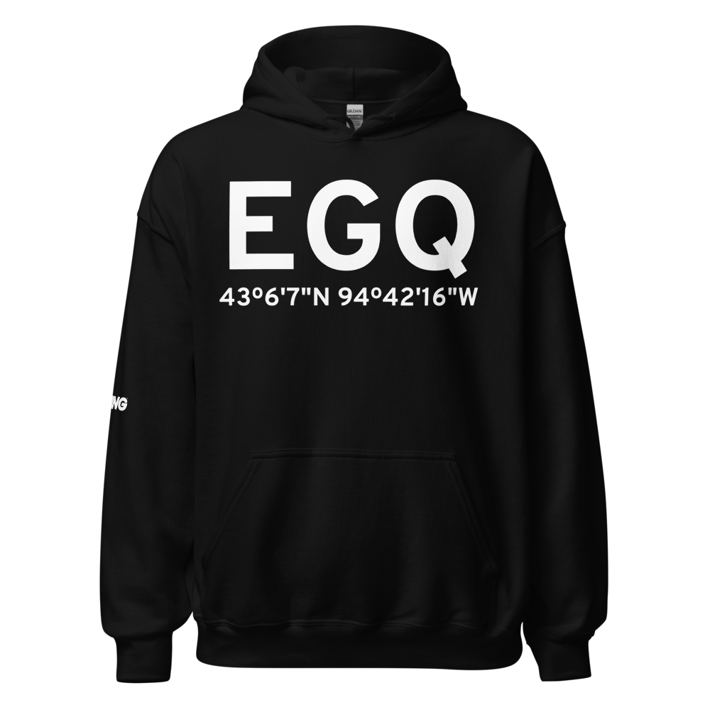 Emmetsburg (KEGQ) Airport Hoodie Sweatshirt 