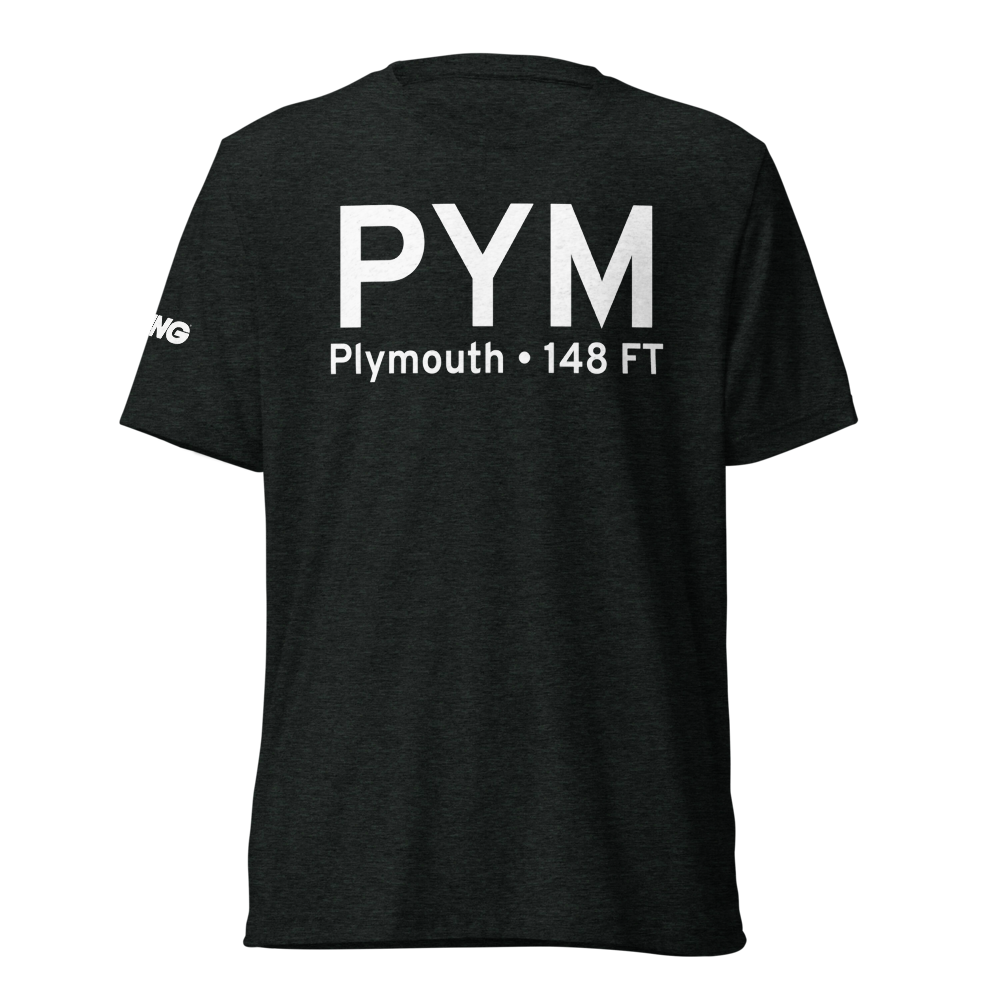 Plymouth (KPYM) Airport Tri-blend T-Shirt 