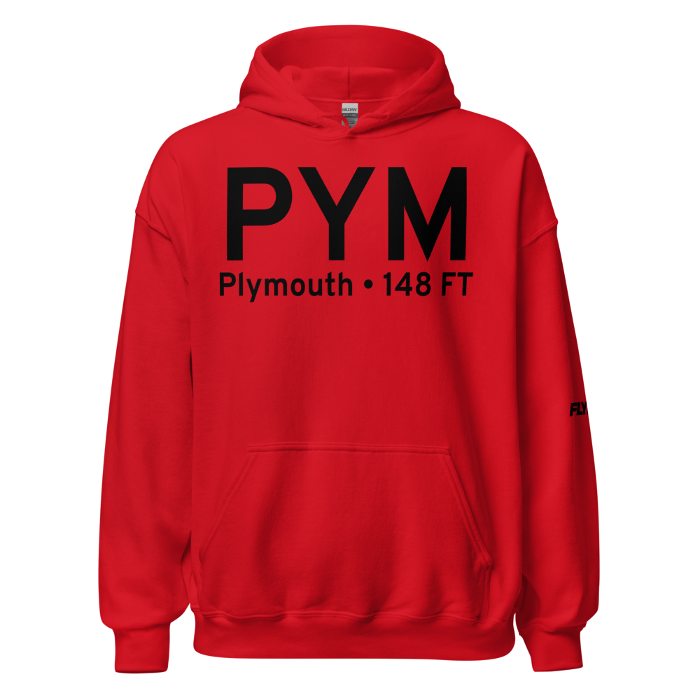 Plymouth (KPYM) Airport Hoodie Sweatshirt 