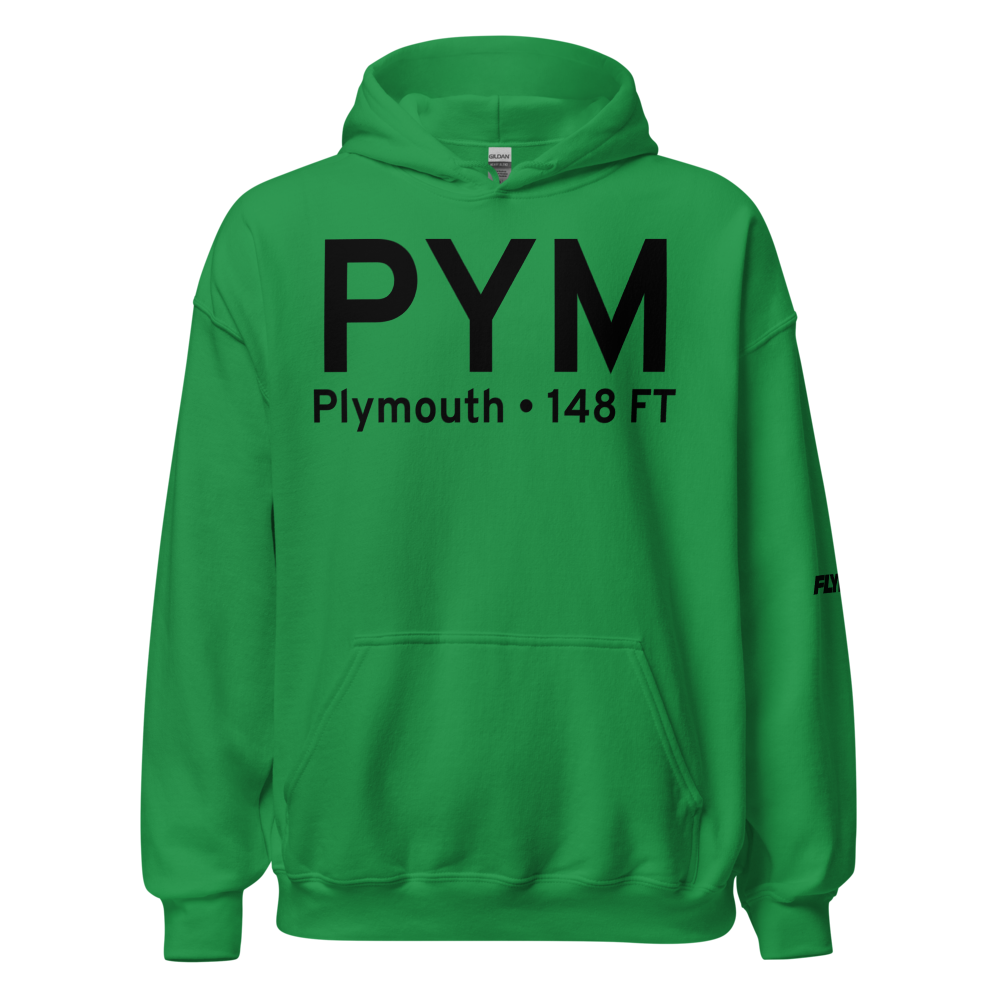 Plymouth (KPYM) Airport Hoodie Sweatshirt 