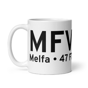 Melfa (KMFV) Airport Mug