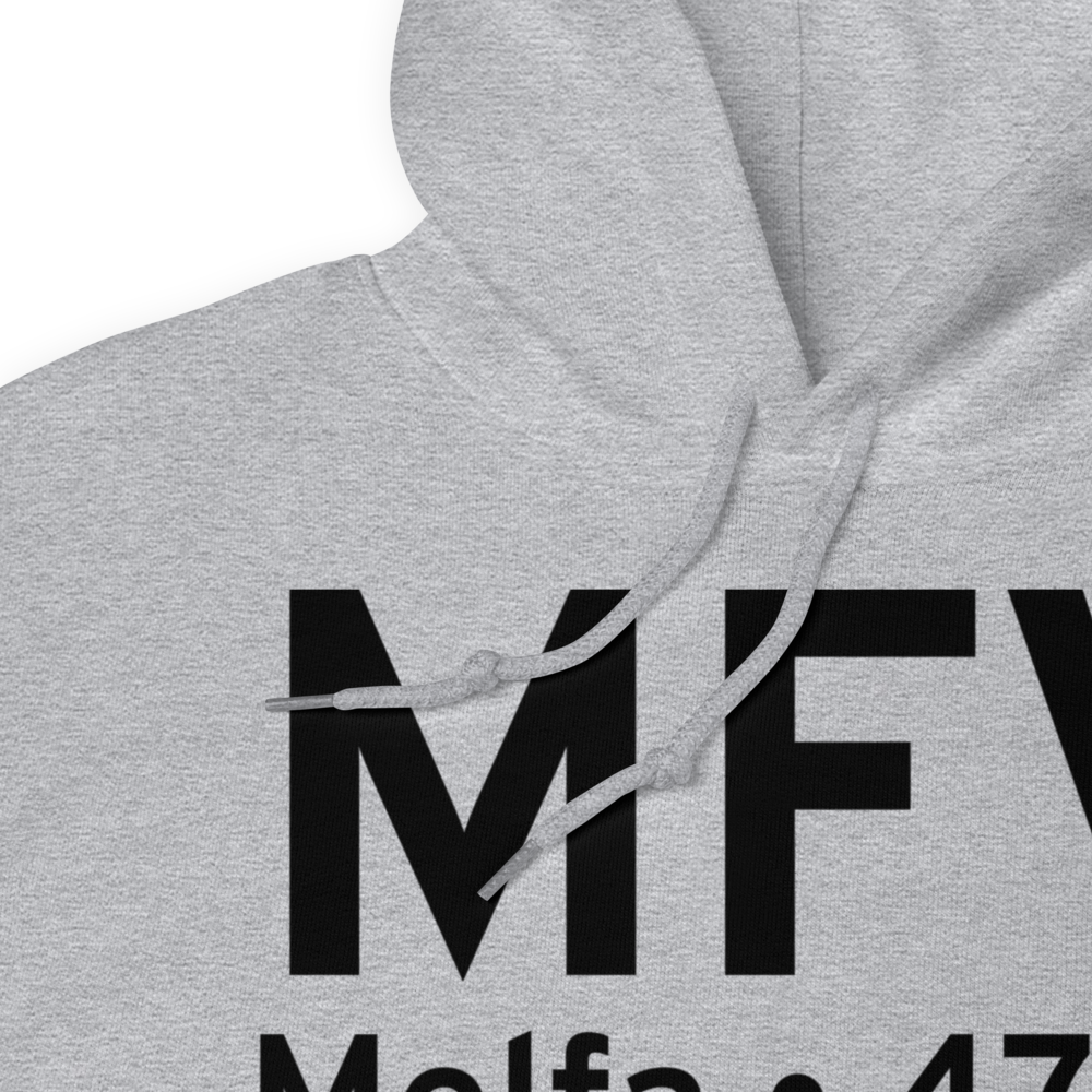 Melfa (KMFV) Airport Hoodie Sweatshirt 