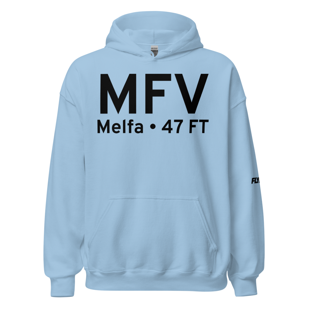 Melfa (KMFV) Airport Hoodie Sweatshirt 