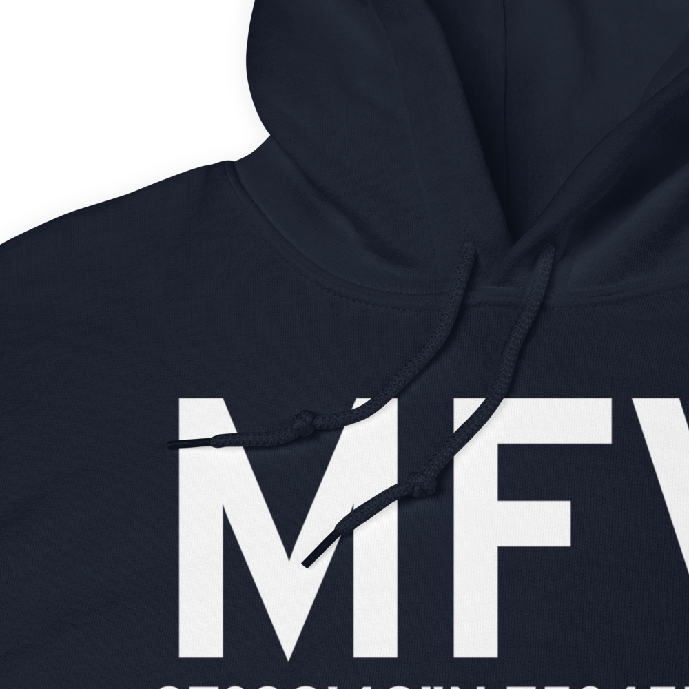 Melfa (KMFV) Airport Hoodie Sweatshirt 