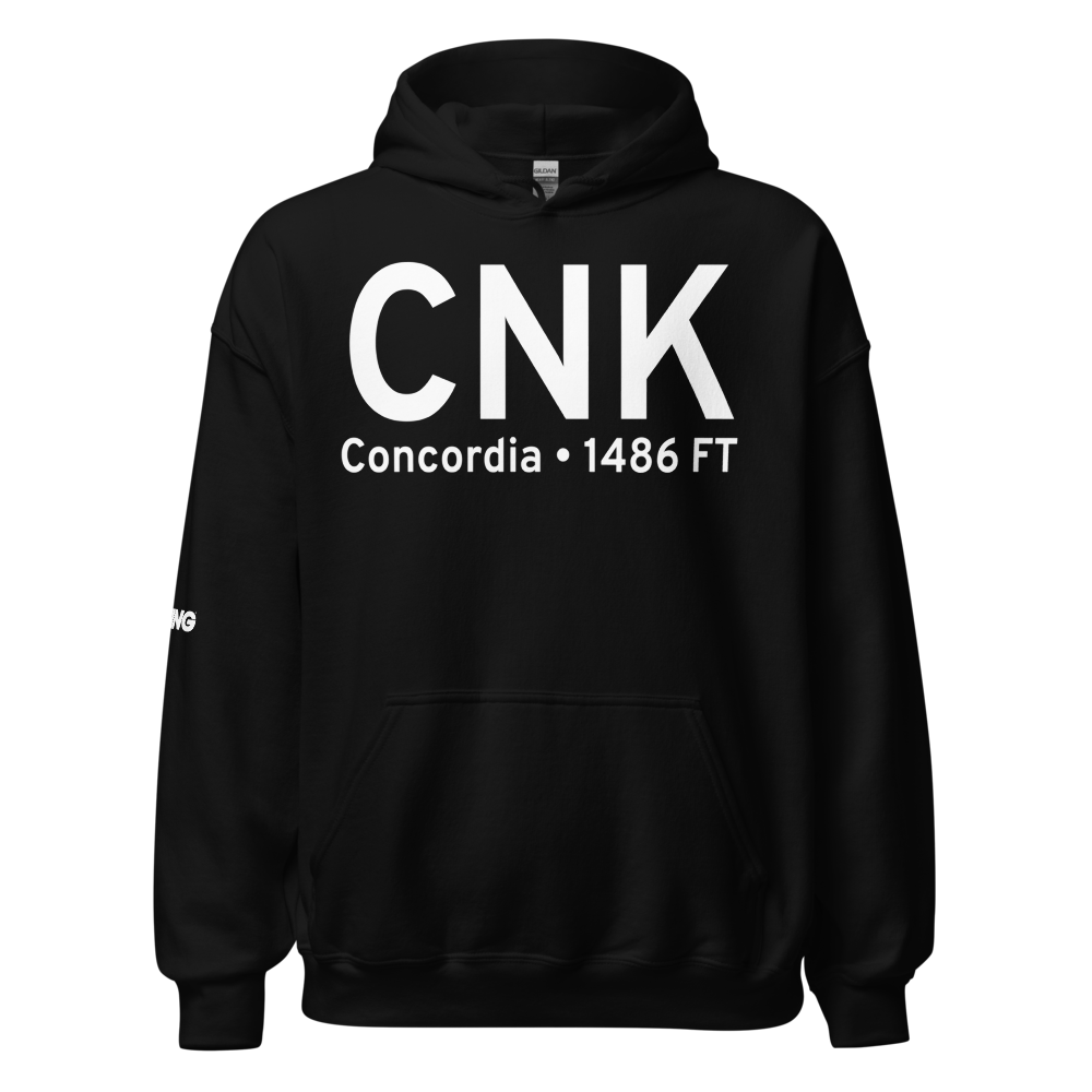 Concordia (KCNK) Airport Hoodie Sweatshirt 