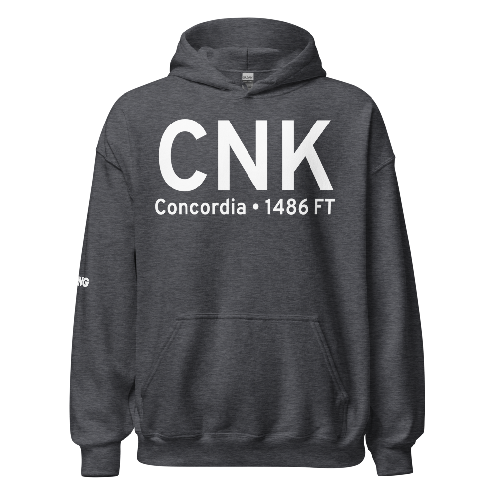 Concordia (KCNK) Airport Hoodie Sweatshirt 