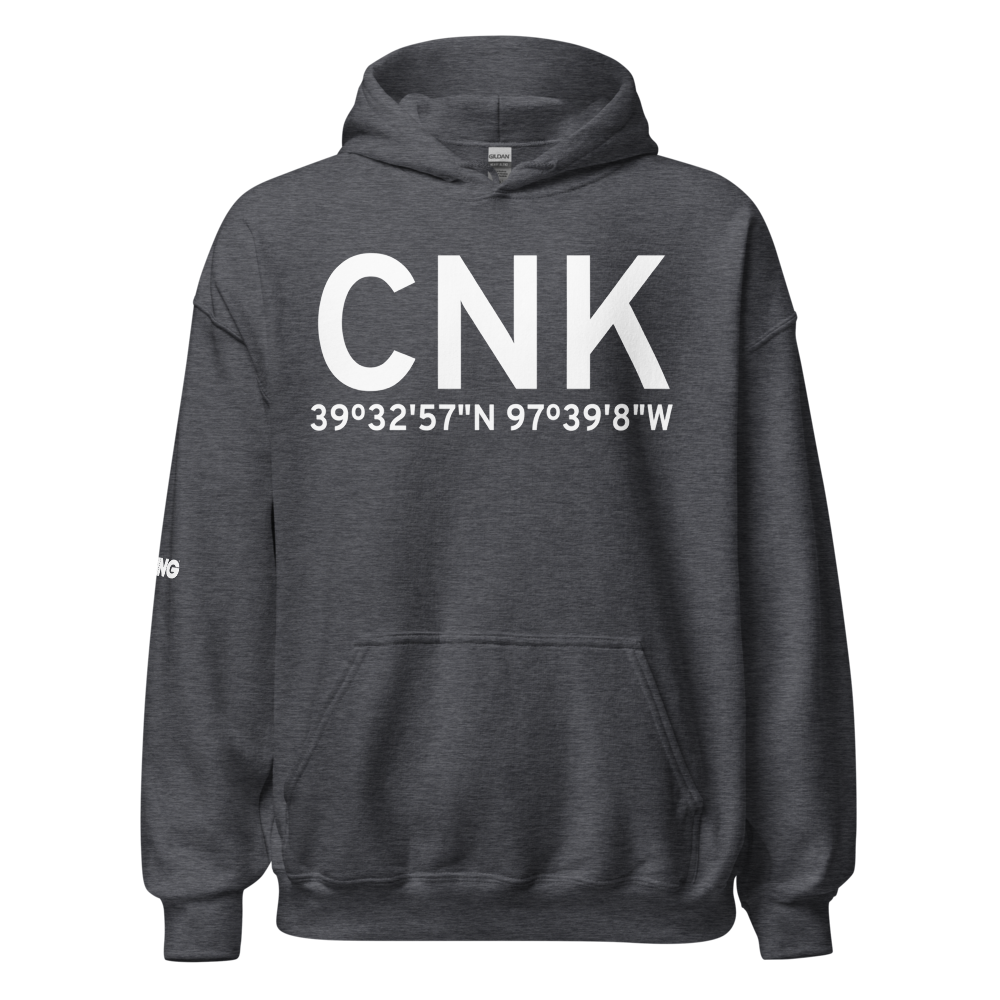 Concordia (KCNK) Airport Hoodie Sweatshirt 