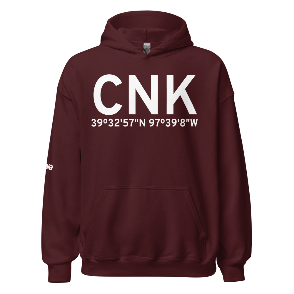 Concordia (KCNK) Airport Hoodie Sweatshirt 