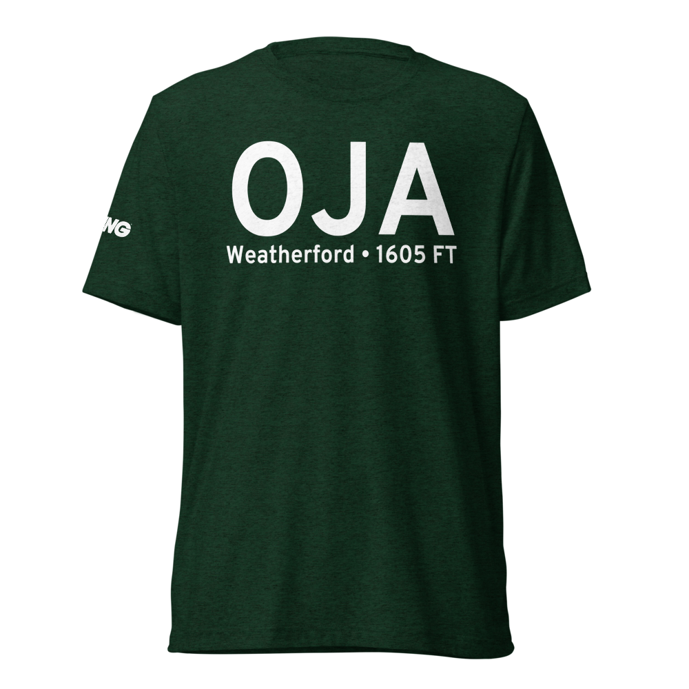 Weatherford (KOJA) Airport Tri-blend T-Shirt 