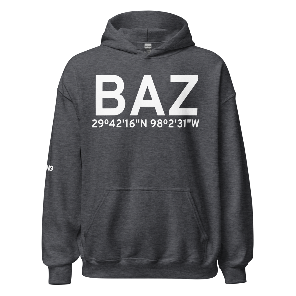 New Braunfels (KBAZ) Airport Hoodie Sweatshirt 