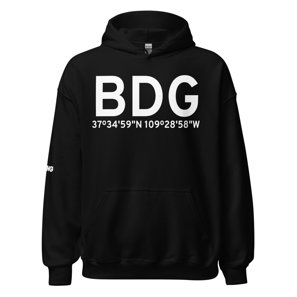 Blanding (KBDG) Airport Hoodie Sweatshirt 