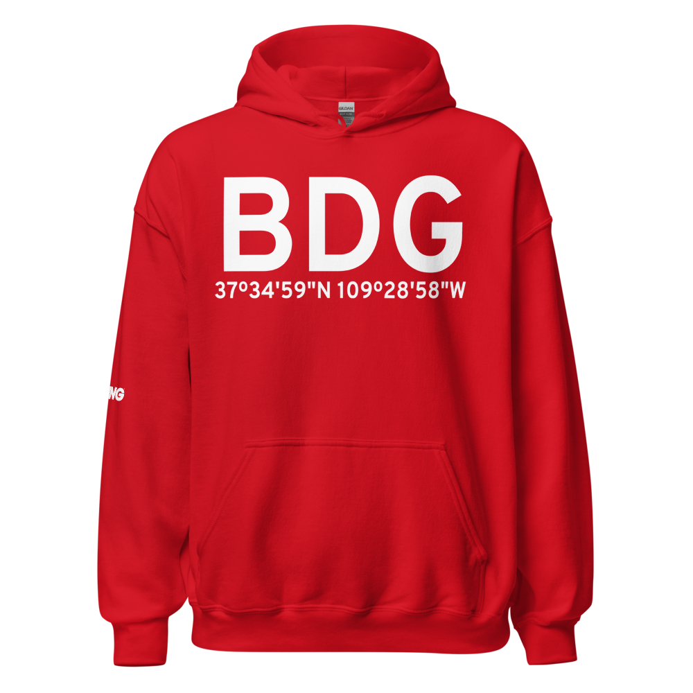 Blanding (KBDG) Airport Hoodie Sweatshirt 