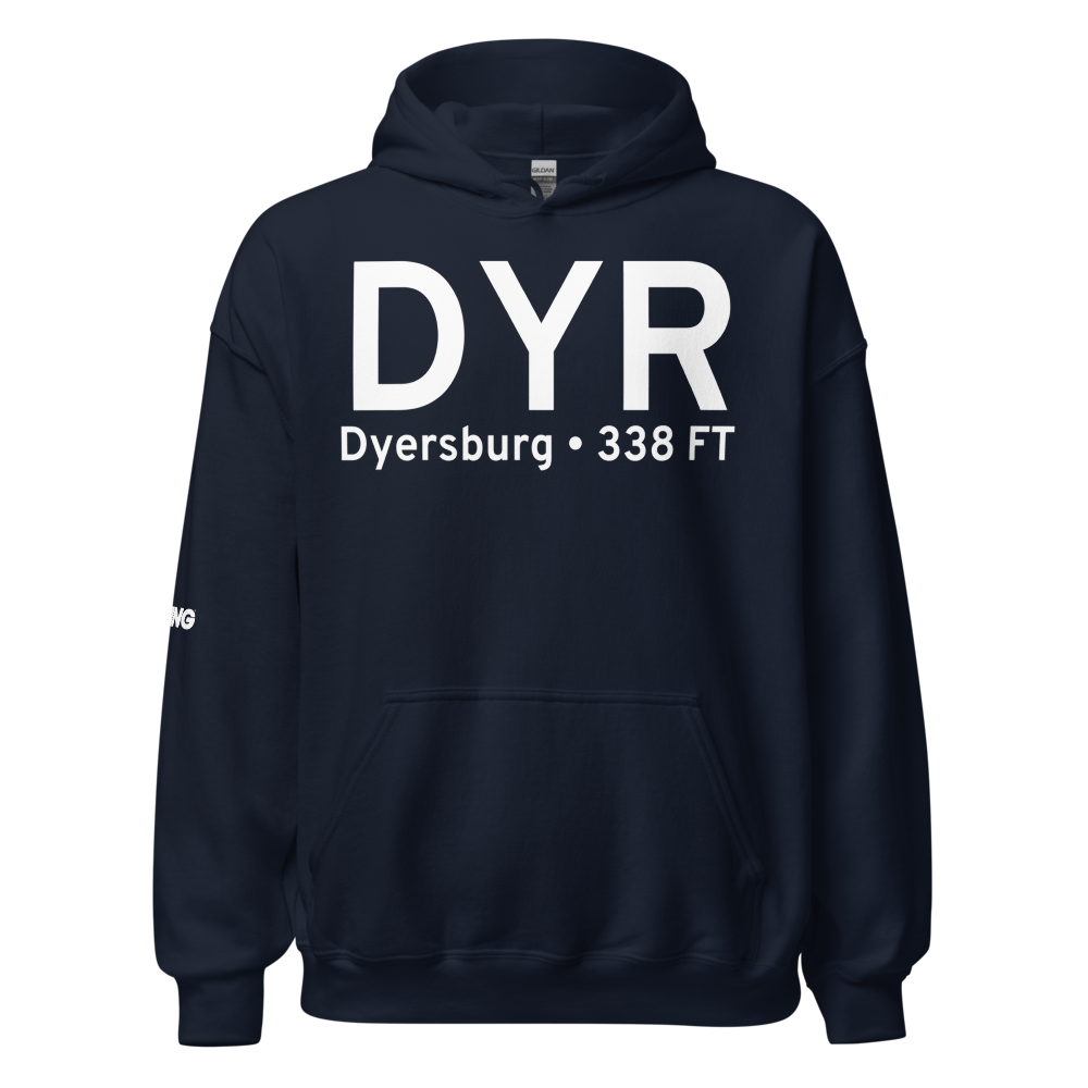 Dyersburg (KDYR) Airport Hoodie Sweatshirt 