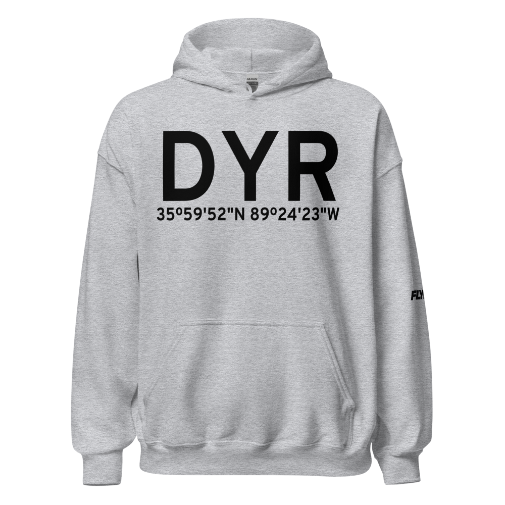 Dyersburg (KDYR) Airport Hoodie Sweatshirt 