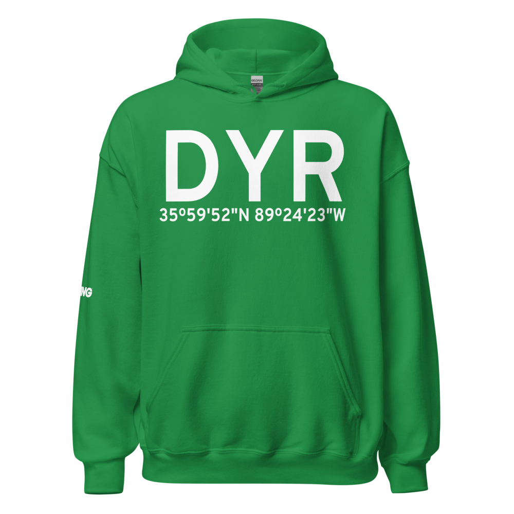 Dyersburg (KDYR) Airport Hoodie Sweatshirt 