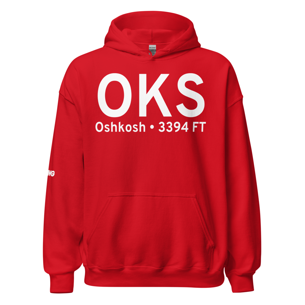 Oshkosh (KOKS) Airport Hoodie Sweatshirt 