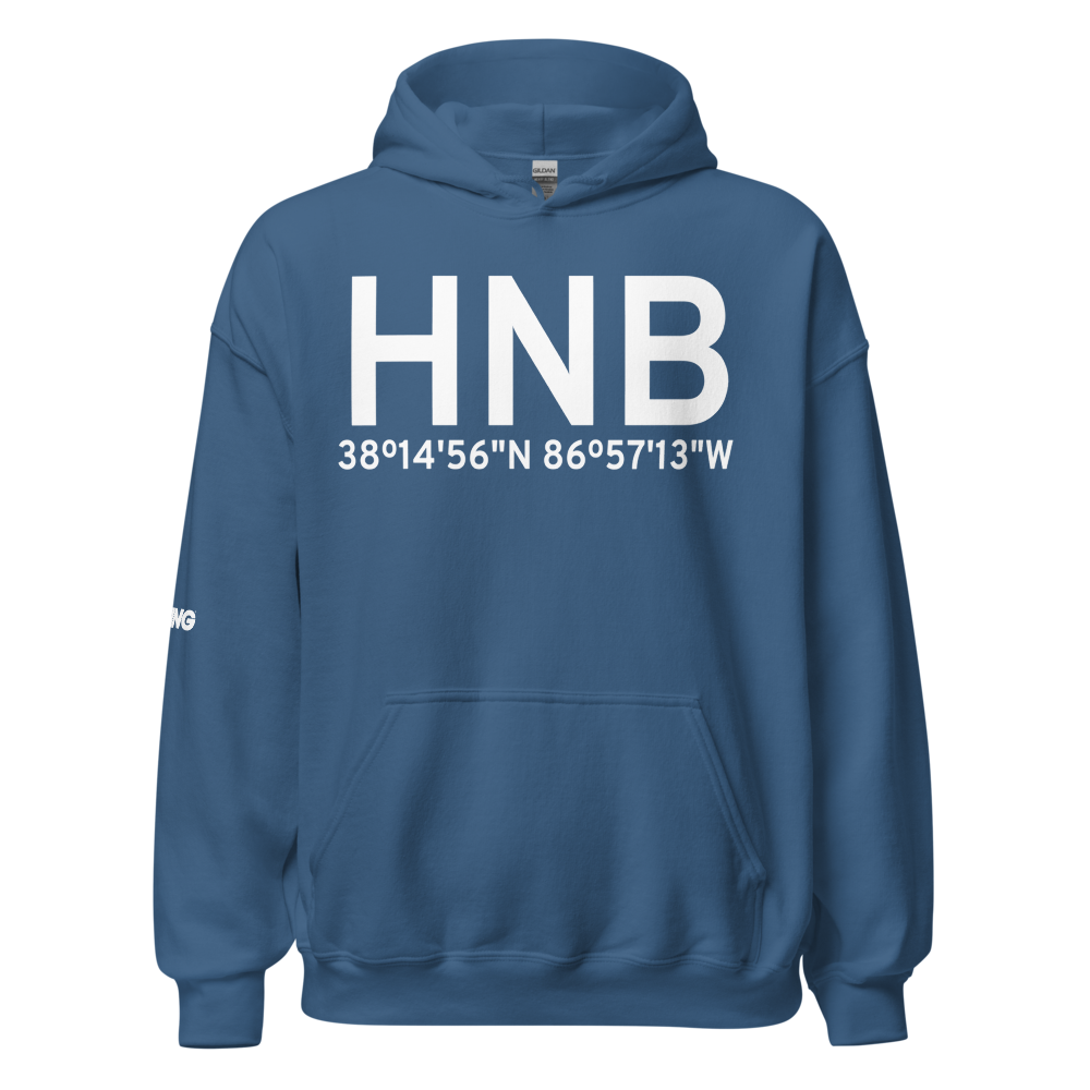 Huntingburg (KHNB) Airport Hoodie Sweatshirt 