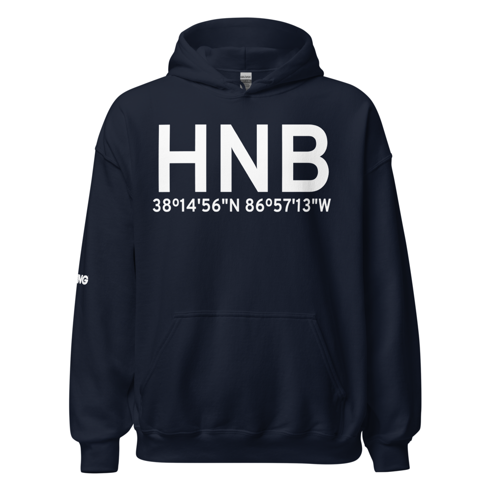 Huntingburg (KHNB) Airport Hoodie Sweatshirt 
