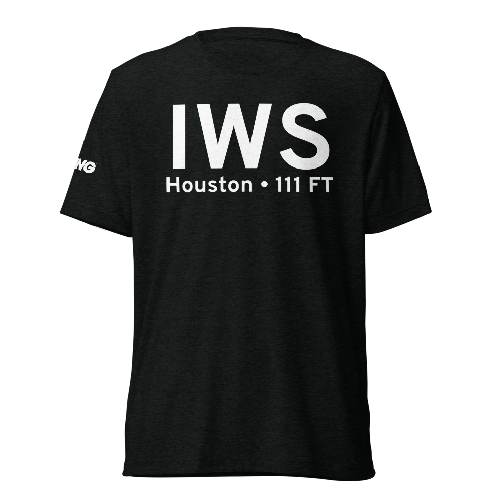 Houston (KIWS) Airport Tri-blend T-Shirt 