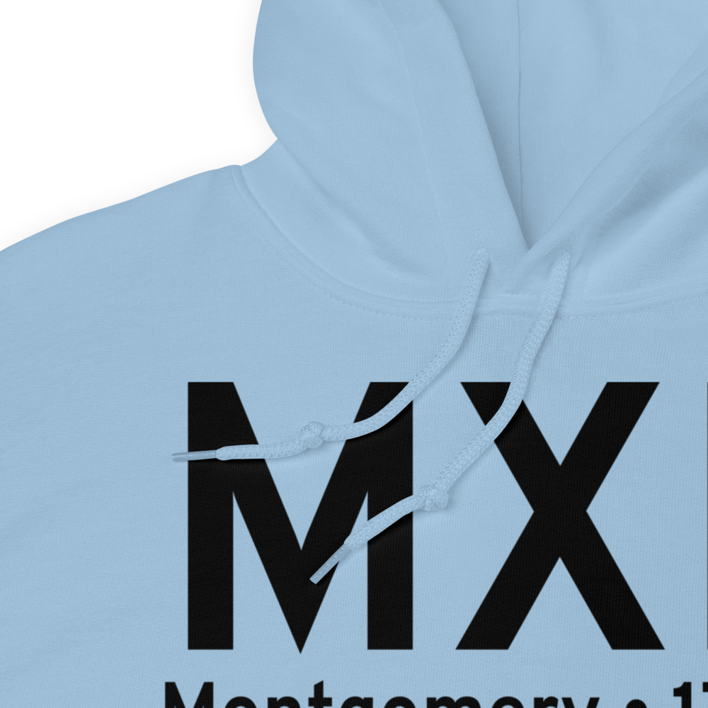 Montgomery (KMXF) Airport Hoodie Sweatshirt 